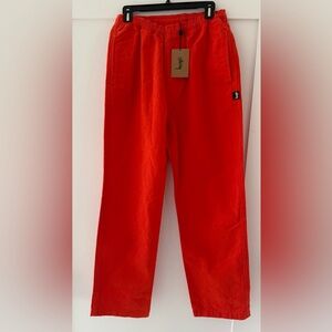 NWT- Stussy Orange Canvas Pant